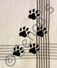 Stickerei Katzenpfoten