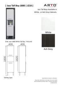 Arto Jazz 1800 White Tall Boy JZ18 