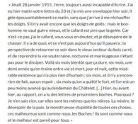 Lettre du poilu Etienne Tanty.