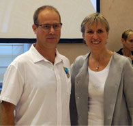 Christophe TOULLEC et Madame la préfète Fabienne BUCCIO