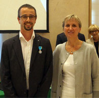 Fabrice BLONDEL et Madame la préfète Fabienne BUCCIO