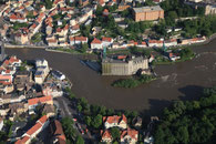 Luftbilder Hochwasser Bernburg