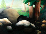 o.T. 2009, Öl Leinwand, 180 x 120 cm