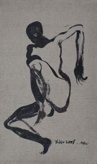 男子 MAN 60X36CM 布面油画 OIL ON CANVAS 2006