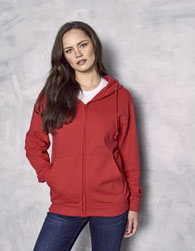 Broderie personnalisée Sweat zippé à Capuche Femme
