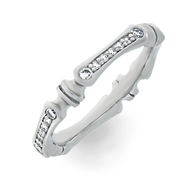 Alliance Ring in Weissgold mit Brillanten aus der Verlobungsring Kollektion Baby Gremlin der Goldschmiede OBSESSION Zürich und Wetzikon