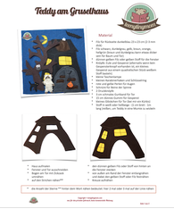 Anleitung Gruselhaus Halloween Spielbuch Quiet book
