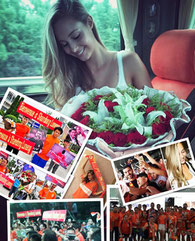 Viky Varga ha pubblicato le foto dell'accoglienza ricevuta dal club cinese sul suo profilo Instagram