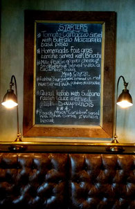 The tempting specials board changes daily at Bistro Michel in Johannesburg. Dante Harker