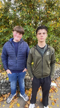 Schulsprecher Alex (9b) und sein Stellvertreter Pius (9b)