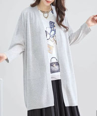 身頃のみ綾柄カーディガン フォーユー価格　2,880円(税込)