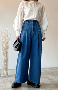2タックデニムパンツ フォーユー価格　3,380円（税込）