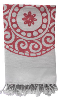 Yogadecke Bio Baumwolle 100 x 200 cm handbedruckt "Bila""