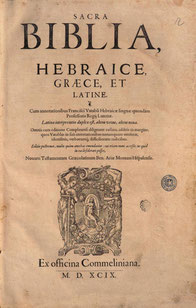 1599 Biblia Regia, Antwerp Polyglot online
