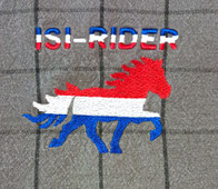 Stickerei Isi-Rider