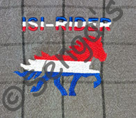 Stickerei Isi-Rider