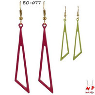 Boucles d'oreilles pendantes triangles