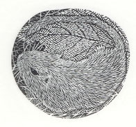 2007　Before Sleep　5. 5x 4. 5cm-Limited Edition 30　 Wood Engraving ¥7,000