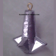 plombs de peche : PLOMB QUADRILOBE