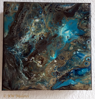 Unterwasser Goldstrom 3 - 15x15 cm
