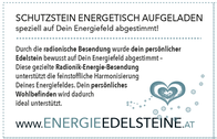 Energetische Heilstein-Aufladung auf Dein Geburtsdatum abgestimmt.
