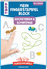 Vorschulwelt-Mein Fingerstempelblock Buchstaben & Schwünge; Verlag: frechverlag; ISBN-13: 9783735890337; Erscheinungstag: 07.09.2022 