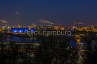 Blaue Stunde: Köhlbrandbrücke