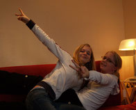 Malika und Karla im November 2005