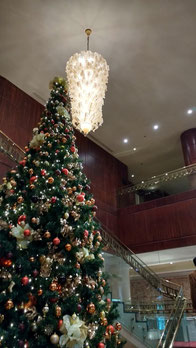 The amazing Christmas tree at the Nile Ritz Carlton, Cairo. Dante Harker
