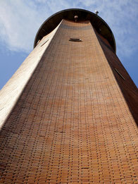 La brique, matériaux principal du phare de la Canche - Le Touquet-Paris-Plage