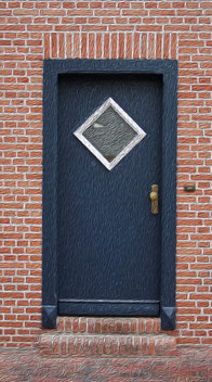 19 Door in Ölfarbe/Tür in oil paint