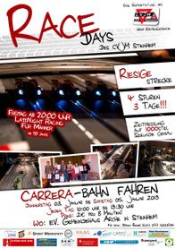 RaceDays Flyer (vergrößerbar)