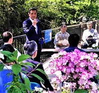 　府・住民の調整に尽力／府会議員・上島さん