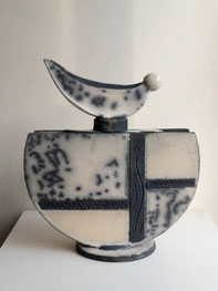 Pot à eau, raku, céramique, décoration, utilitaires