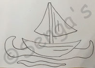 Segelschiff Kindergartentasche