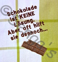 Schokolade-Spruch