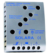 Charge controller from Solara - safe charging of batteries in the camper, motorhome, van or caravan. Charge controllers are absolutely necessary on yachts & sailing boats. Charge controllers always protect against overcharging & deep discharge of battery.