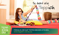 Teppich & Du, So bunt wie Teppich, Vorwerk Teppichboden, Für alle die auf Teppichboden stehen, WWW.Teppich-und-du.eu