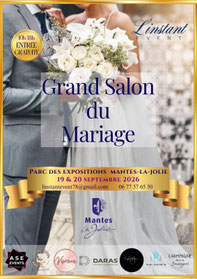 Grand Salon du Mariage de Mantes-la-Jolie 19 et 20 Septembre 2026