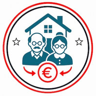 Icon zur Immobilien-Leibrente und zum Verkauf gegen Rentenzahlung