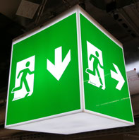 Brandschutz Logo Notausgang