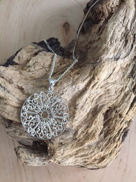 Anhänger Silber 925 Blume