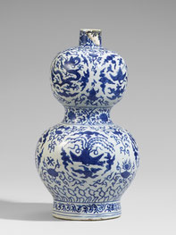 Hulu ping; 'Double-gourd' vase (Ming dynasty)