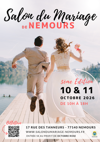 Salon du Mariage de Nemours - 10 et 11 Octobre 2026