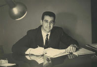 Mario Misischia in seinem Büro (1967)