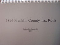 Cover of 1896 Franklin County Tax Rolls