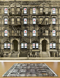 die-cut cover: "Physical Graffity - Led Zeppelin" (1975)