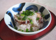 干しタコの炊き込みご飯