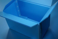 プラスチック段ボール(青)