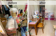 福岡の片付けのプロによる片付けサポートにかかる時間・物置き部屋を子供部屋に【ビフォーアフター】